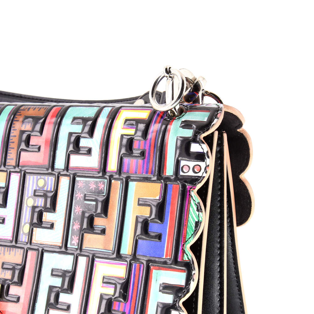 Fendi Kan I Bag Zucca Embossed Patent #262156F14B - Picture 7 of 8